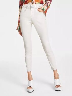 Guess White Women's Shape Up High-Rise Skinny Jeans
